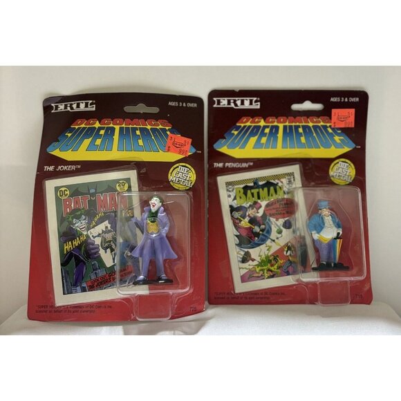 DC Comics Super Heroes Batman The Joker And The Penguin (1990) figure (New)Rare - Picture 1 of 3